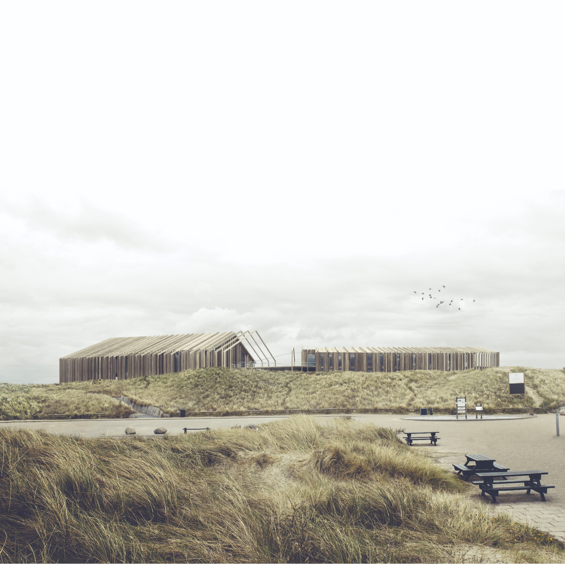 Energy retrofit of existing restaurant and Visitor Centre in the dunes of Grenen.